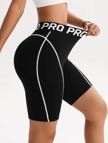 Easithlete Women's Yoga Fitness Sports Shorts - Black - View 3