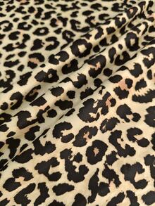Rovax Leopard Print Women's Shorts Two Pieces Set, Summer Slim Short Top + High-Waist Elastic Casual Shorts - Multicolor - View 6
