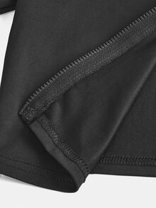 SHEIN Girlism NovaGlow 青少年女孩運動休閒日常針織素色開襟外套與喇叭褲套裝 - 深灰色 - 查看 8