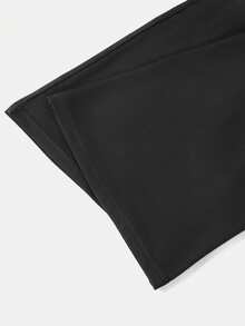 Tween Girls Long Pants, Casual Minimalist Bow Element, Suitable For All Seasons - Black - View 5
