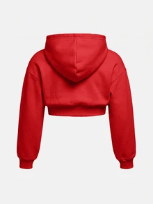 SHEIN Girlism 兒童青少年女孩休閒針織極簡風連帽衛衣與運動長褲套裝 - 紅色 - 查看 6