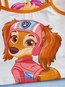 SHEIN | PAW Patrol Young Girl Cartoon Print Camisole Style Underwear Set - White - View 6