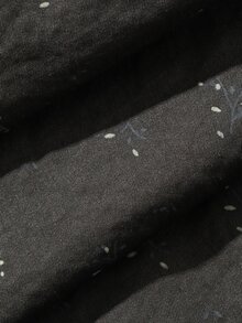 Dazy Plus Small Ditsy Floral All-Over Pattern Pocket Decor Casual Cargo Denim Jeans Four Seasons - Dark Grey - View 6