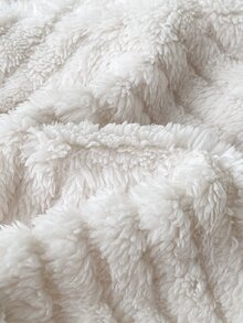 SHEIN 新生兒秋冬毛絨夾克與彈性長褲2件套，0-12個月嬰兒休閒字母印花立領半拉鍊套頭上衣與長褲套裝，適合日常穿著、外出及多種場合 - 彩色 - 查看 5