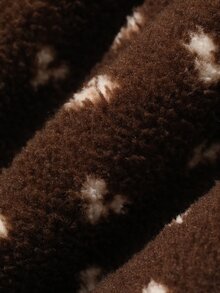 DAZY فستان بنات صغيرات برقبة مستديرة بدون أكمام بنقشة هندسية للخريف - أبيض - مشاهدة 8