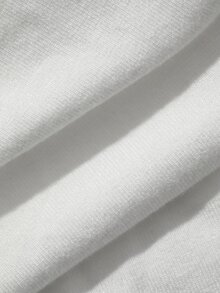 Dazy Plus Autumn V-Neck Long Sleeve White Ruffle Pleated Pearl Button Cardigan Short Top Casual Wedding Banquet T-Shirt - White - View 3