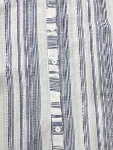 SHEIN LUNE 大尺碼極簡條紋單排扣休閒襯衫 - 彩色 - 查看 6