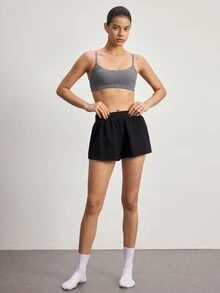 Ocili 純棉羅紋舒適女款內衣 - 灰色 - 查看 2
