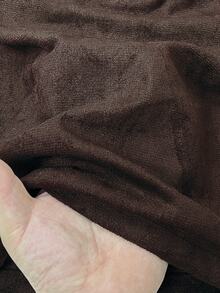 Rusticease Middle-Aged Women Solid Color Casual Versatile Daily Wear Skirt - Coffee Brown - View 5