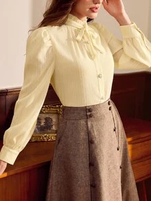Vintamour Vintage Romantic Classic Elegant Women's Fitted Jacquard ...