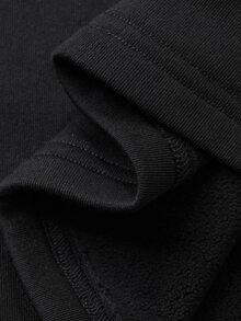 Dazy Plus Plus Size Women Solid Color Thermal Lined Thick Slim Fit All-Match Versatile Black Tank Top - Black - View 7