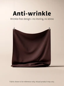 SHEIN PETITE 新款秋冬低腰休閒個性西裝長褲 - 咖啡棕 - 查看 6