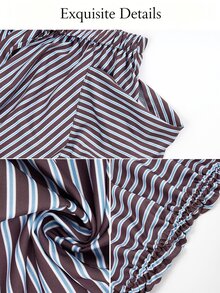 SOLERSUN Celana Panjang Wanita Putih Kasual Gaya Boho dengan Tali Serut, Potongan Longgar, Desain Saku Serbaguna, Cocok untuk Perjalanan Musim Gugur, Acara Formal, dan Liburan Musim Gugur - Coklat - View 7