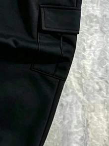 2件組青少年男孩時尚簡約舒適圓領衛衣與工裝褲套裝，簡約酷感英文字母滿版印花設計，適合假期派對聚會，休閒舒適，小男孩春/秋/冬季首選，時尚休閒穿搭，春/秋/冬季街頭風，返校派對休閒套裝 - 彩色 - 查看 5