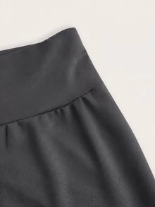 SHEIN Girlism 兒童青少年女孩修身休閒極簡舒適 3件組 純黑色、深灰色、麻灰打底褲 - 灰色 - 查看 7