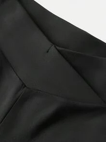Tween Girls Long Pants, Casual Minimalist Bow Element, Suitable For All Seasons - Black - View 6