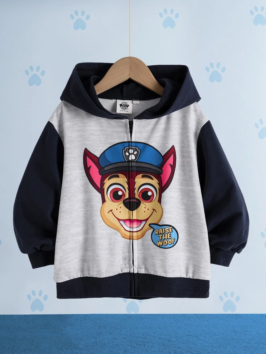 SHEIN | PAW Patrol Young Boy Cartoon Graphic Casual Daily Sweatshirt - Multicolor - View 1