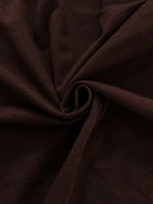 SHEIN Maternity Autumn Casual Side Slit Fitted Dress - Brown - View 7