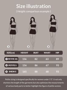 SHEIN PETITE 新款秋冬低腰休閒個性西裝長褲 - 咖啡棕 - 查看 11