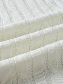 NEOSTRIT Men's Striped V-Neck Casual Versatile Knit Vest - White - View 3