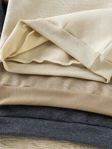 SHEIN 6件組男孩秋冬休閒連帽衛衣與運動長褲慢跑褲基礎運動衫套裝 多件式男孩套裝 秋冬套裝 - 彩色 - 查看 9