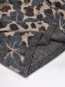 Anewsta Sweater Pullover Rajut Jacquard Abu-abu Wanita, Longgar dan Nyaman, Musim Dingin - MultiWarna - View 7