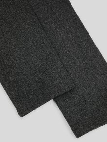 Sweetra Mantel Musim Dingin Ukuran Besar Model A-Line Berkerudung Premium Elegan dengan Pinggang Ramping - Dark Grey - View 3