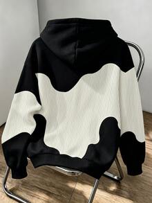 KRYTIVO Men's Street Fashion Hoodie, Autumn/Winter Comfortable Pullover Hoodie, Men's Fashion Outfit - Multicolor - View 2