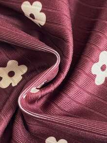 SHEIN 3件組女嬰粉色與白色條紋秋季可愛畢業返校軟米色卡其印花娃娃上衣露肩上衣 - 彩色 - 查看 5