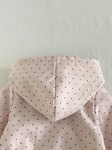 SHEIN Playful Pals 幼童女嬰毛絨外套夾克 甜美灰粉色 絨毛內裡 長袖連帽 加厚柔軟 旅行款 冬季秋季 拉鍊式 正式風 牛仔女孩風 - 彩色 - 查看 7