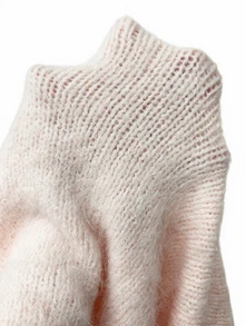 SHEIN Soft‑Toned Blush Knit Pullover With Classic Crew‑Neck Cut. Relaxed Dropped‑Shoulder Silhouette Bring - Baby Pink - View 8