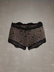 Esseday Women's Contrast Lace Bow Decor Star Print Hipster Panties - Mixed color - View 15