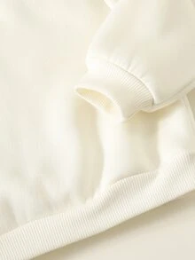 SHEIN 2件組男嬰秋冬字母印花連帽長袖外套與長褲套裝，嬰兒套裝 - 彩色 - 查看 6