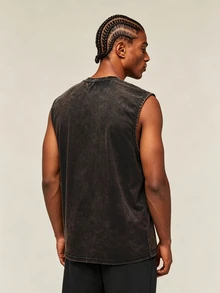 OTTIMOZO Men's Geometric Print Casual Fitness Sports Tank Top - Multicolor - View 2