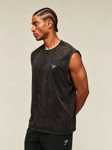OTTIMOZO Men's Geometric Print Casual Fitness Sports Tank Top - Multicolor - View 5