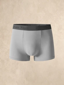 SHEIN 男士字母腰帶休閒四角內褲 (3件組) - 彩色 - 查看 3