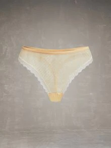Esseday 5pcs Multi-Color Mesh & Lace Patchwork Pure Charm Women's Triangle Panties - Multicolor - View 10
