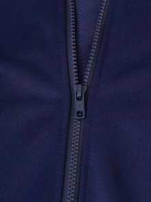 SHEIN Casuvi Kids 2件組女孩針織純色連帽前開襟落肩袖運動外套與寬鬆寬腿長運動長褲套裝 - 彩色 - 查看 6