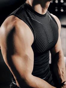 GymBeat Men's Colorblock Casual Daily Wear Sports T-Shirt - Multicolor - View 3