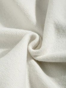 GlowEve CURVE Plus Size Button Striped Colorblock Ruffle Knit Cardigan - White - View 5
