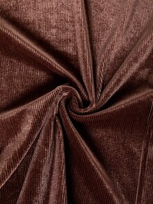LUMIGAL 2pcs/Set Casual Solid Color Long Sleeve Crew Neck Pullover T-Shirt And Long Pants, Autumn/Winter Outwear - Brown - View 4