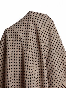 Feyla Women's Polka Dot Sweetheart Neck Front Tie Long Sleeve Blouse - Multicolor - View 3
