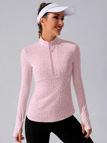 SHEIN Sovereign Charm 女款豹紋休閒日常運動運動衫 - 彩色 - 查看 5