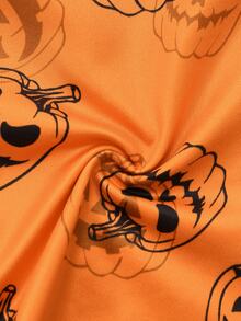 Notgurli Halloween Pumpkin Men's Boxer Briefs, Funny Pumpkin Head Print Boys' Comfortable Shorts - Multicolor - View 5