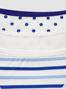 Chillnights Women's Colorblock Casual Knitted Triangle Panties 3-Pack - Multicolor - View 9