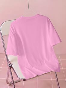 THE POWERPUFF GIRLS X SHEIN Women's Casual Cartoon Print T-Shirt, Summer - White - View 2