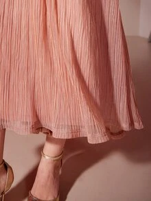 MOTF Tall WOMEN'S TALL AUTUMN/WINTER PARTY LONG SLEEVE DRESS - Pink - View 8