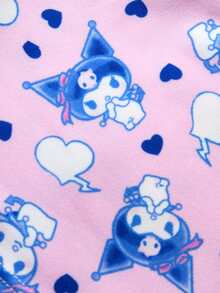 HELLO KITTY AND FRIENDS | SHEIN 3 chiếc quần boyshorts họa tiết tím dễ thương cho bé gái - Hồng - Xem 7