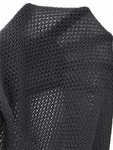 Manfinity LEGND Men's Casual Versatile Solid Color Knit Vest - Light Grey - View 5