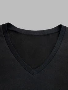 Chiquease Women's Fashion Casual Colorblock Long Sleeve Sweatshirt - Black - View 6